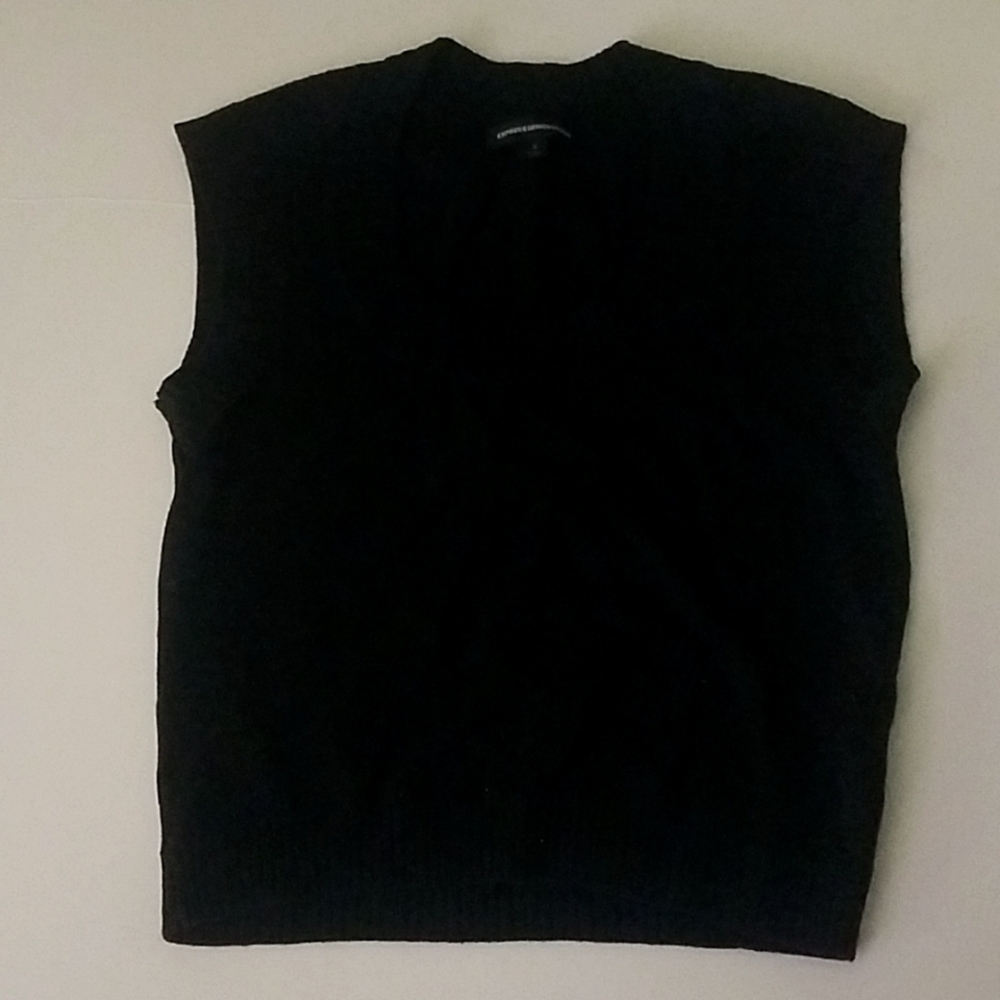Black sweater vest